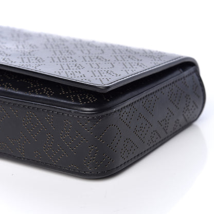 Burberry Calfskin Perforated Logo Hampshire Crossbody Black 8 of 9