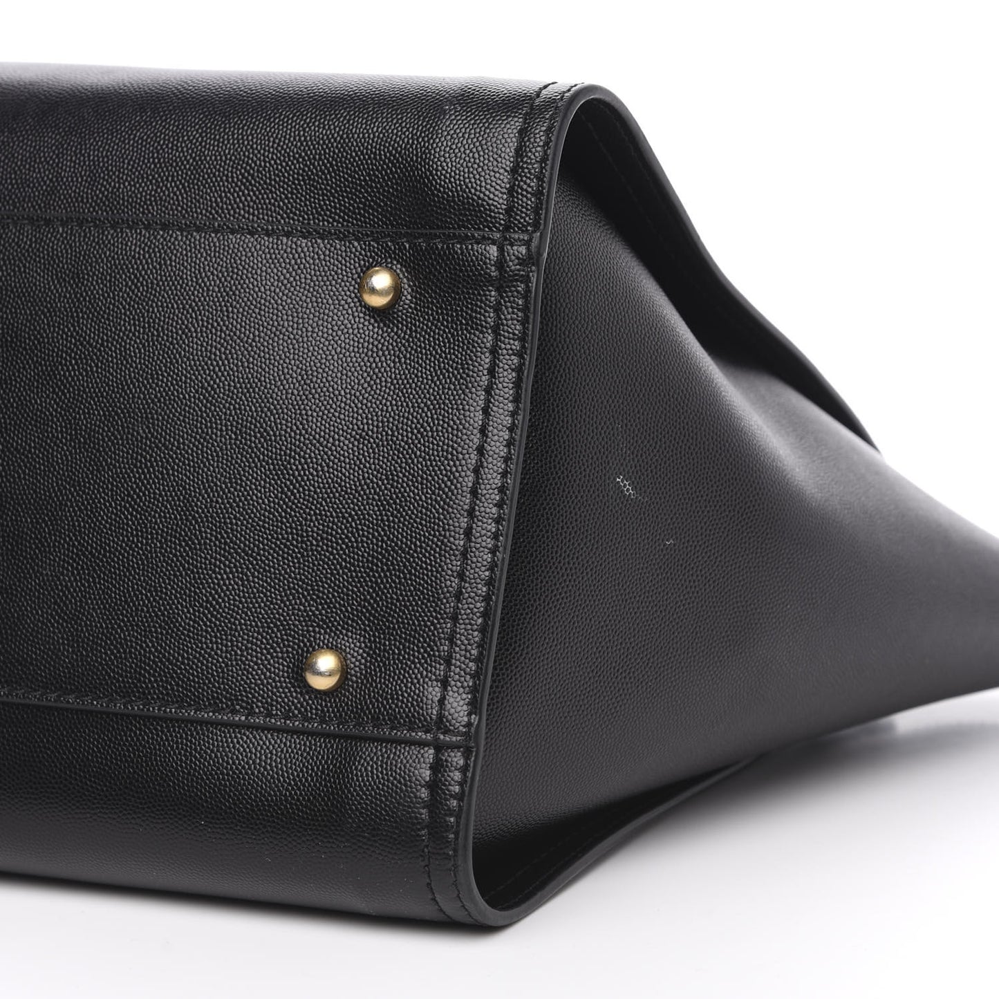 Caviar Medium Studded Deauville Tote Black