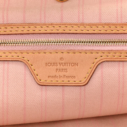 Louis Vuitton Damier Azur Delightful MM Rose Ballerine 6 of 10