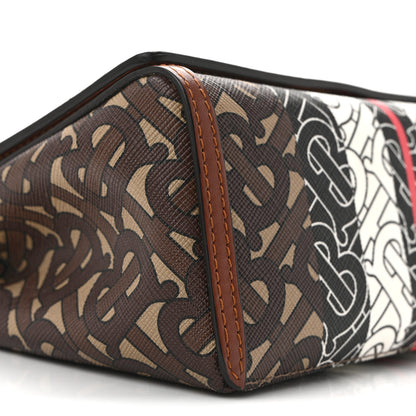 Burberry E-Canvas Monogram Stripe Hackberry Crossbody Bag Bridle Brown 8 of 12