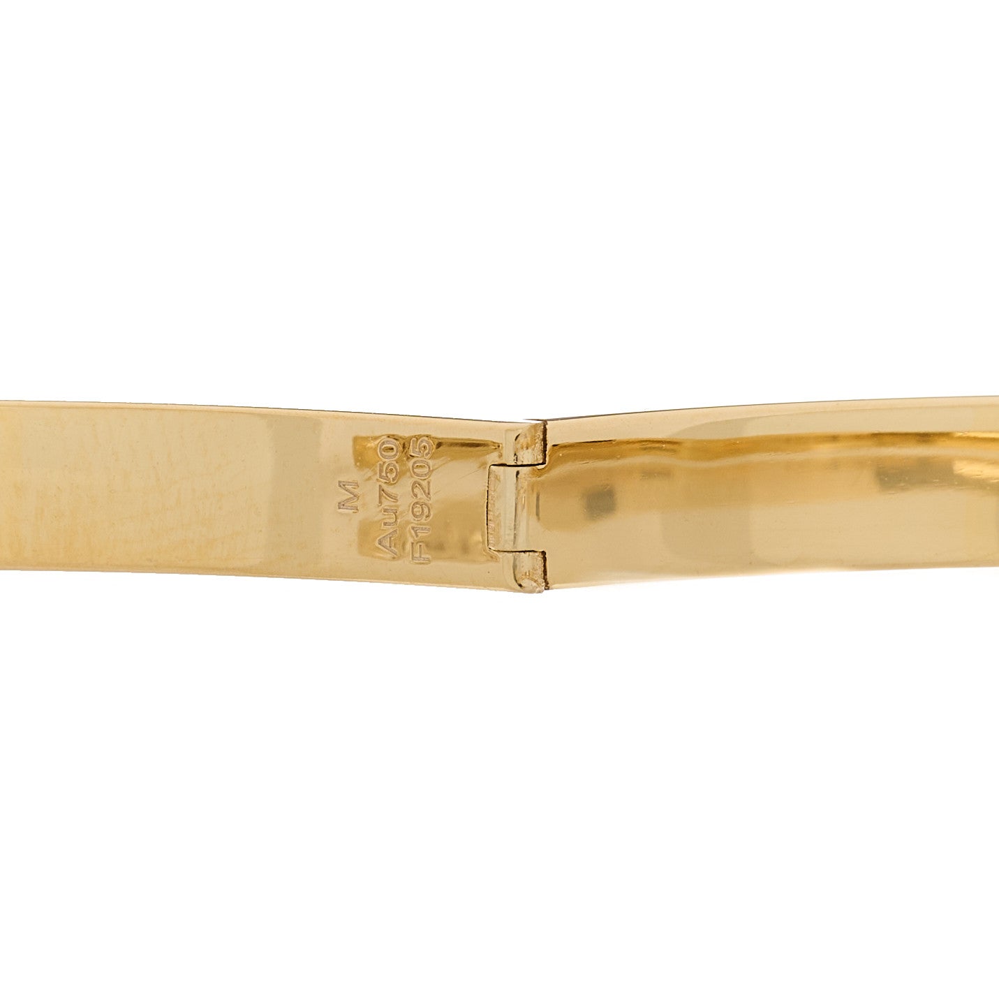 18K Yellow Gold Diamond SM Move Noa Pave Bangle Bracelet M