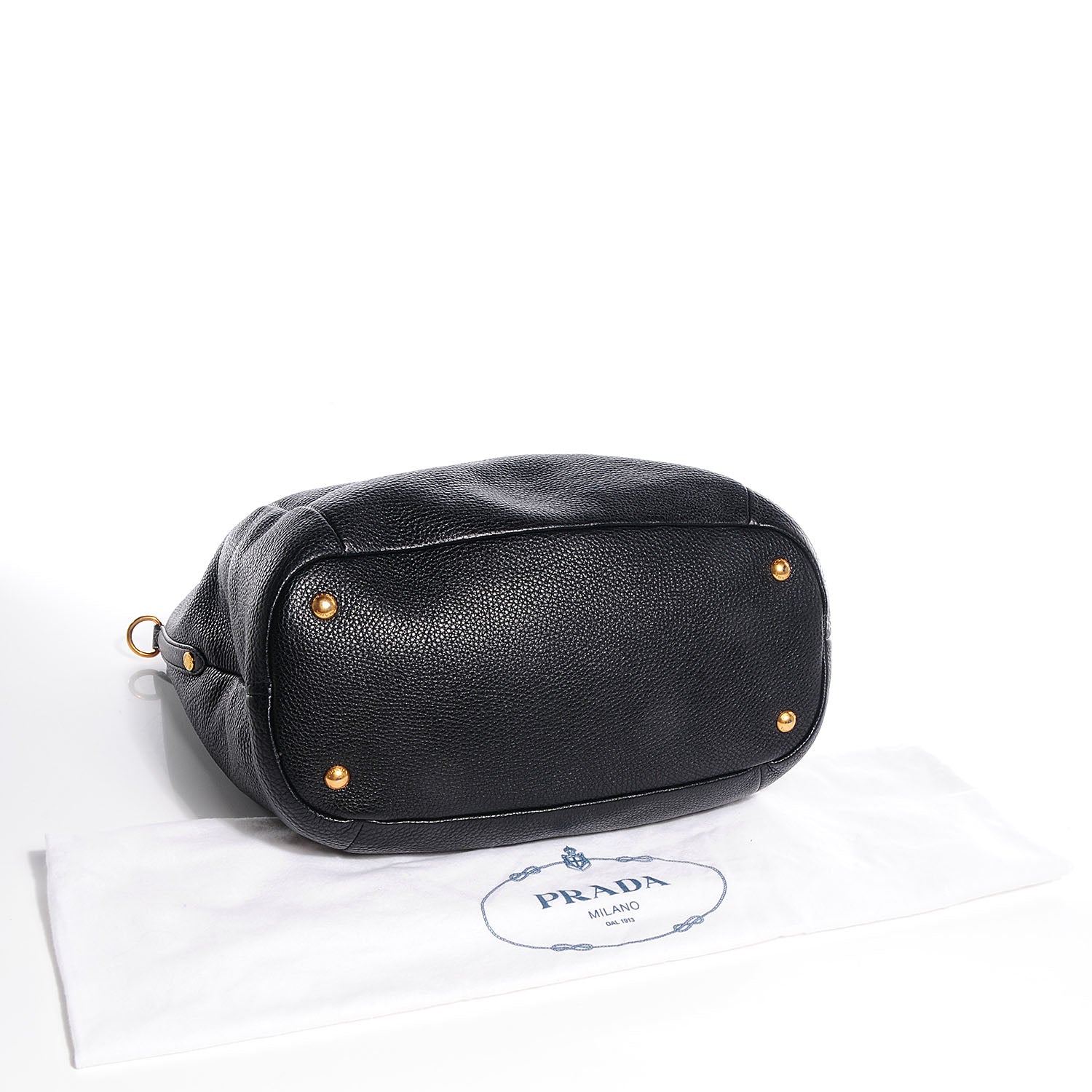 Prada Vitello Daino Tote Nero Black 7 of 13