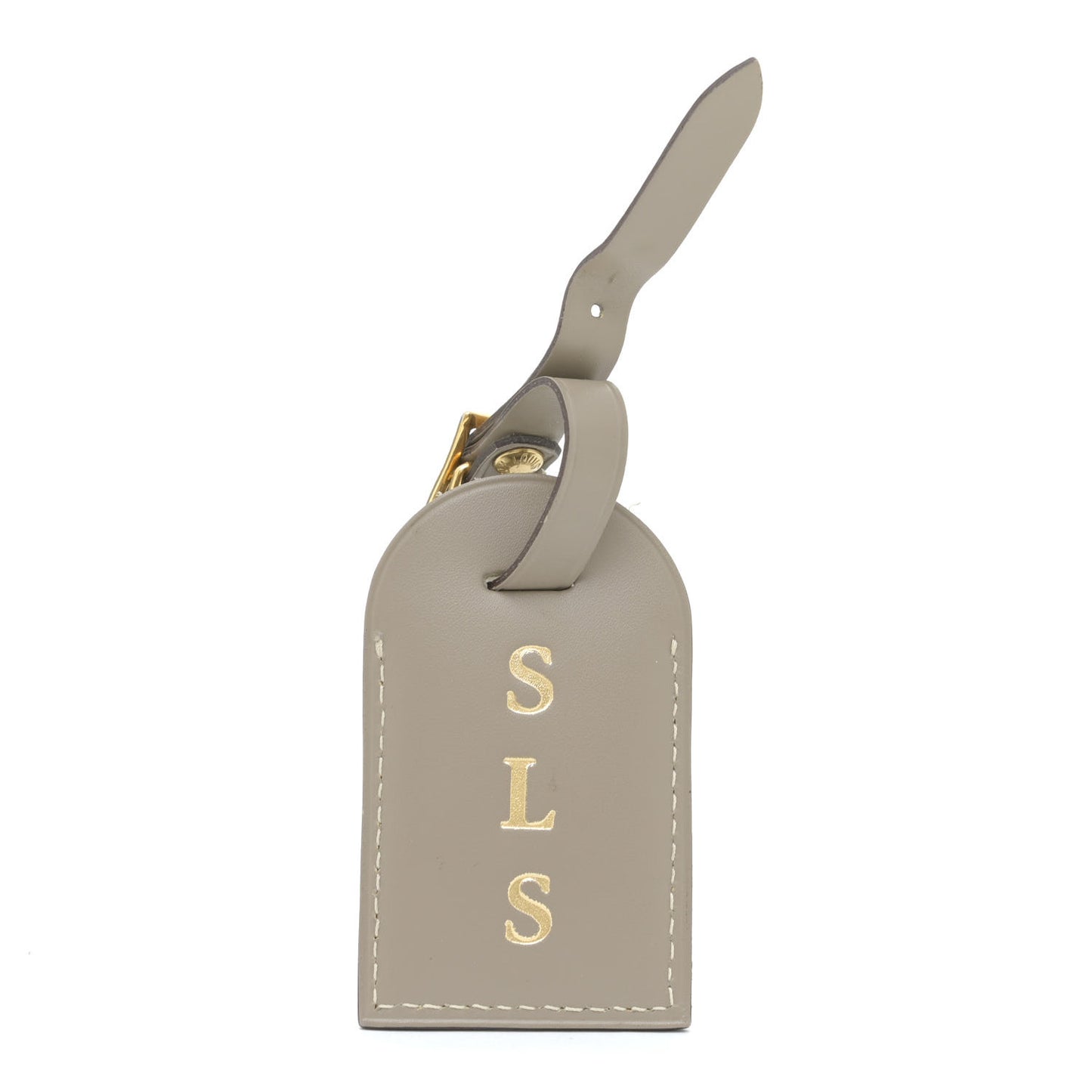 Calfskin Hawaii Luggage Tag Grey