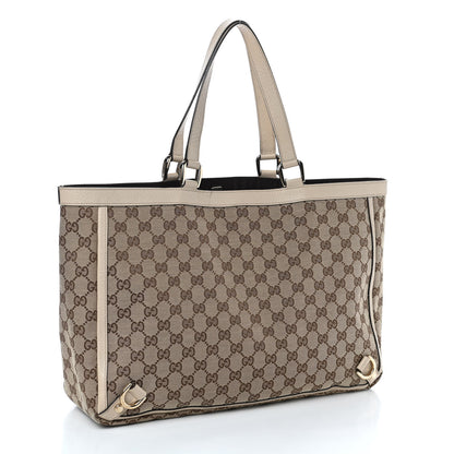 Gucci Monogram Large Abbey Tote Off White 3 of 9