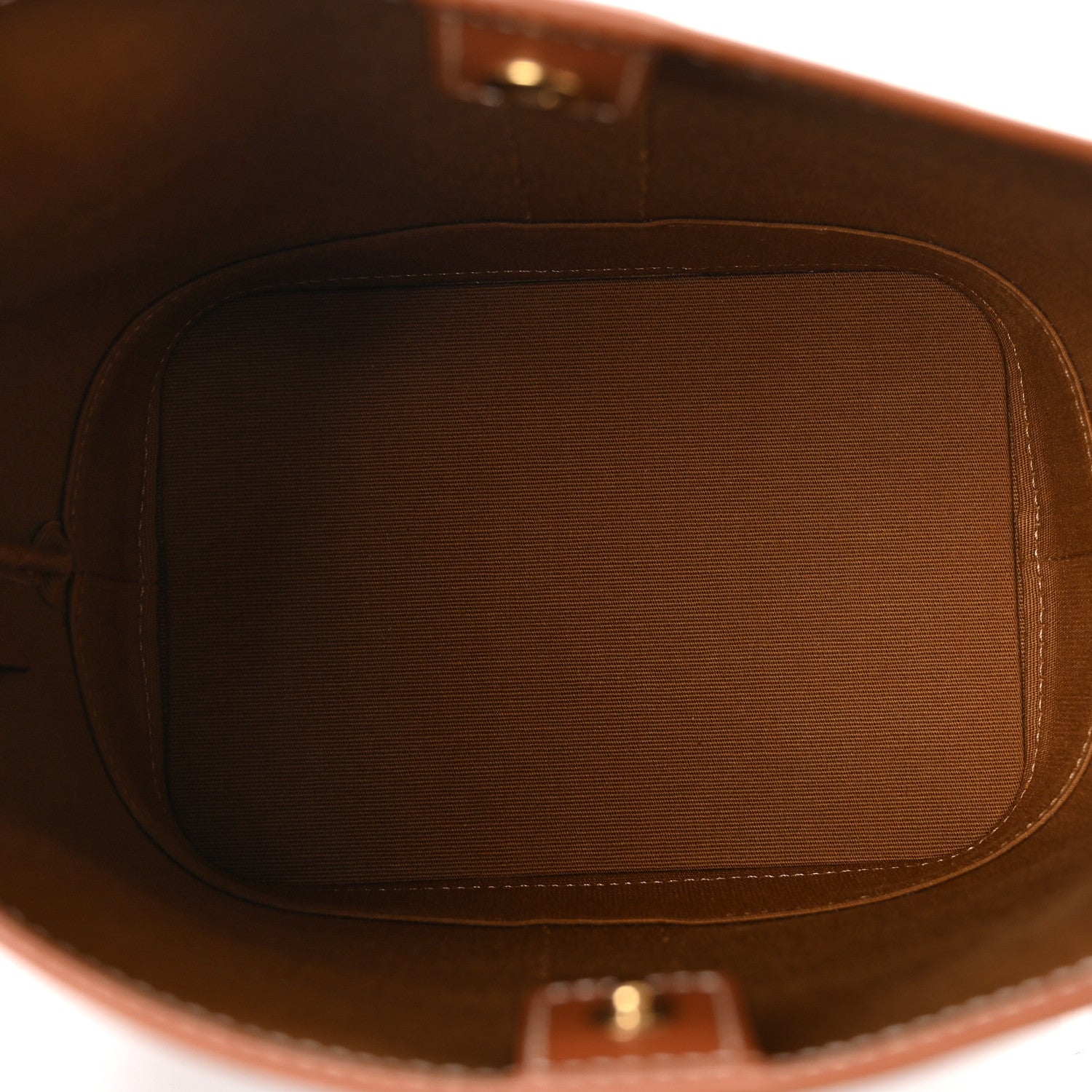 Celine Triomphe Canvas Calfskin Small Bucket Bag Tan 5 of 10