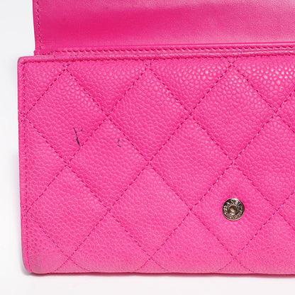 Chanel Iridescent Caviar Quilted Large Flap Wallet Pink 3 of 11