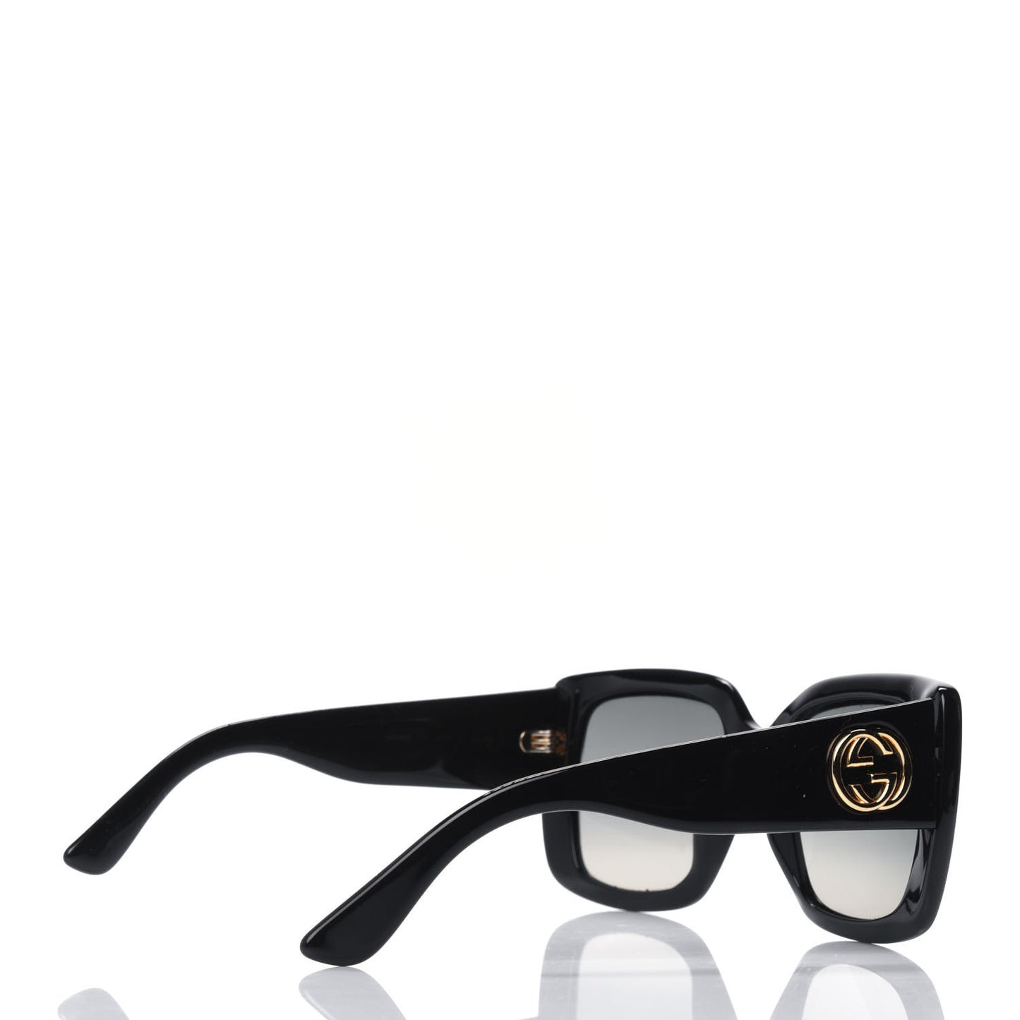 Acetate Square Frame Sunglasses GG0141S Black