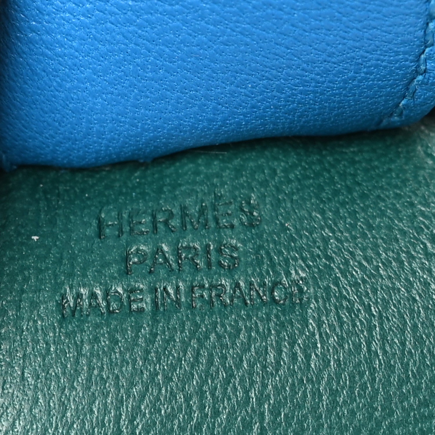 Hermes Milo Lambskin Grigri Rodeo Horse Bag Charm MM Malachite 3 of 4