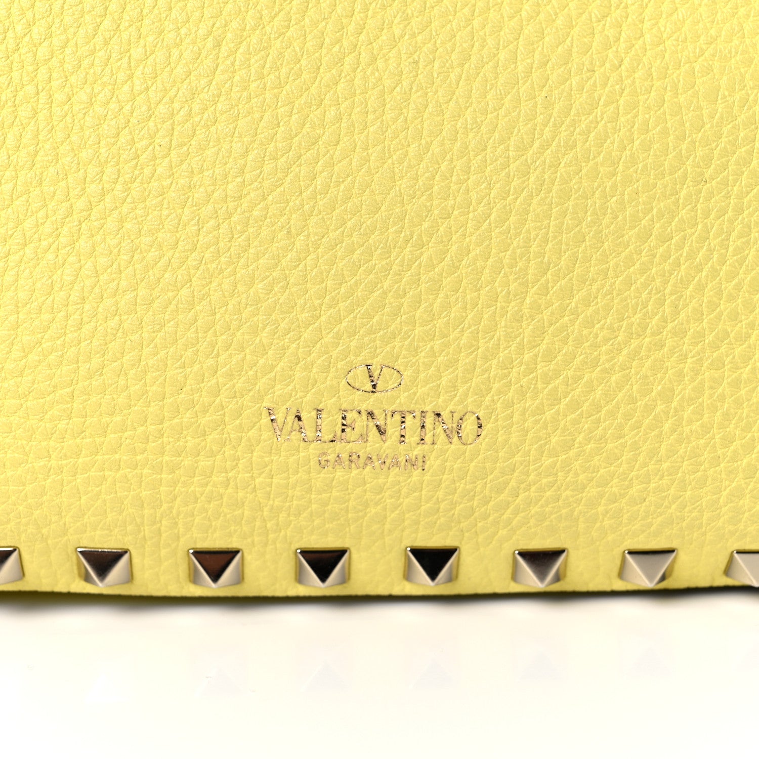 Valentino Garavani Pebbled Calfskin Mini Rockstud Tote Jonquill 12 of 14