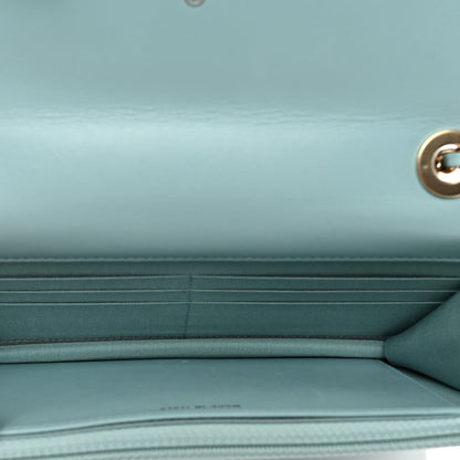 Chanel Lambskin Quilted Trendy CC Wallet On Chain WOC Light Blue 5 of 12