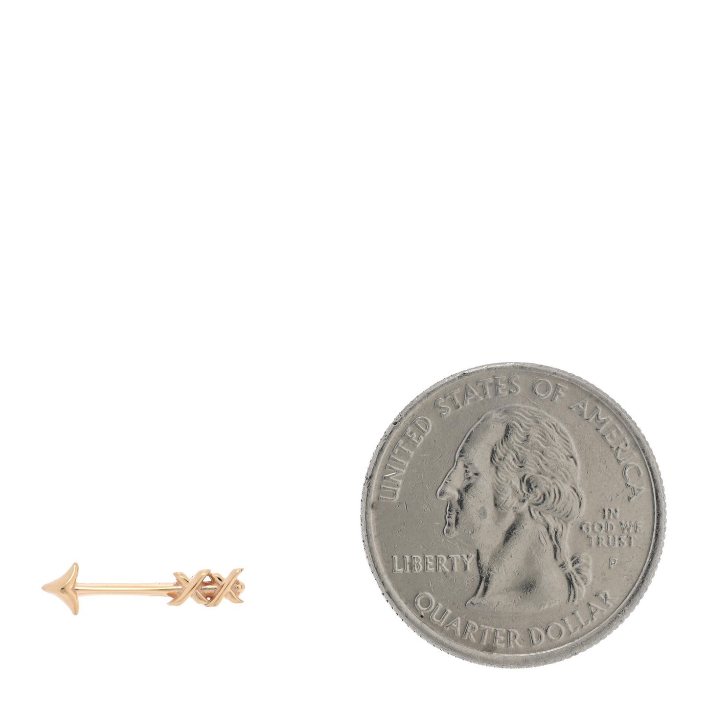 18K Rose Gold Paloma's Graffiti Arrow Single Earring
