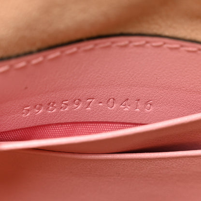 Gucci Calfskin Matelasse Mini GG Marmont Crossbody Bag Wild Rose 7 of 11
