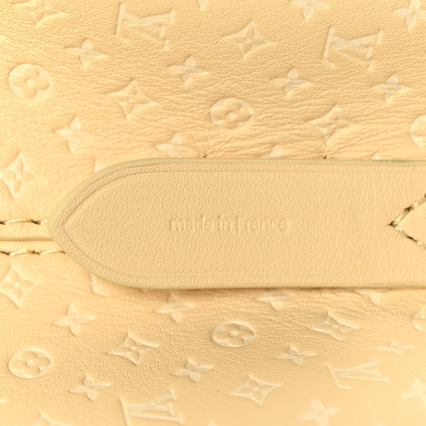 Calfskin Nanogram Embossed Neonoe BB Yellow