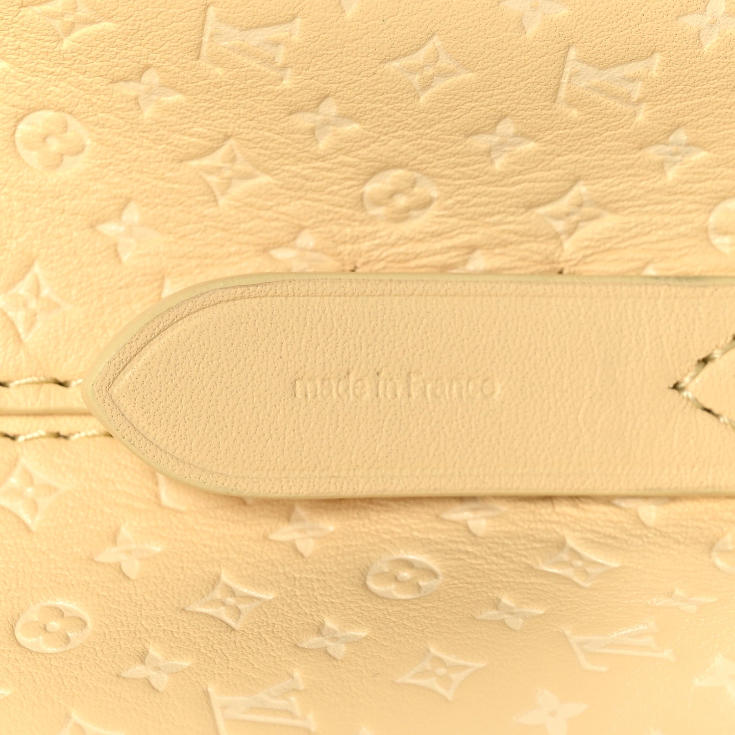 Louis Vuitton Calfskin Nanogram Embossed Neonoe BB Yellow 6 of 10
