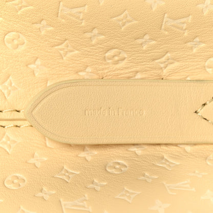 Louis Vuitton Calfskin Nanogram Embossed Neonoe BB Yellow 6 of 10