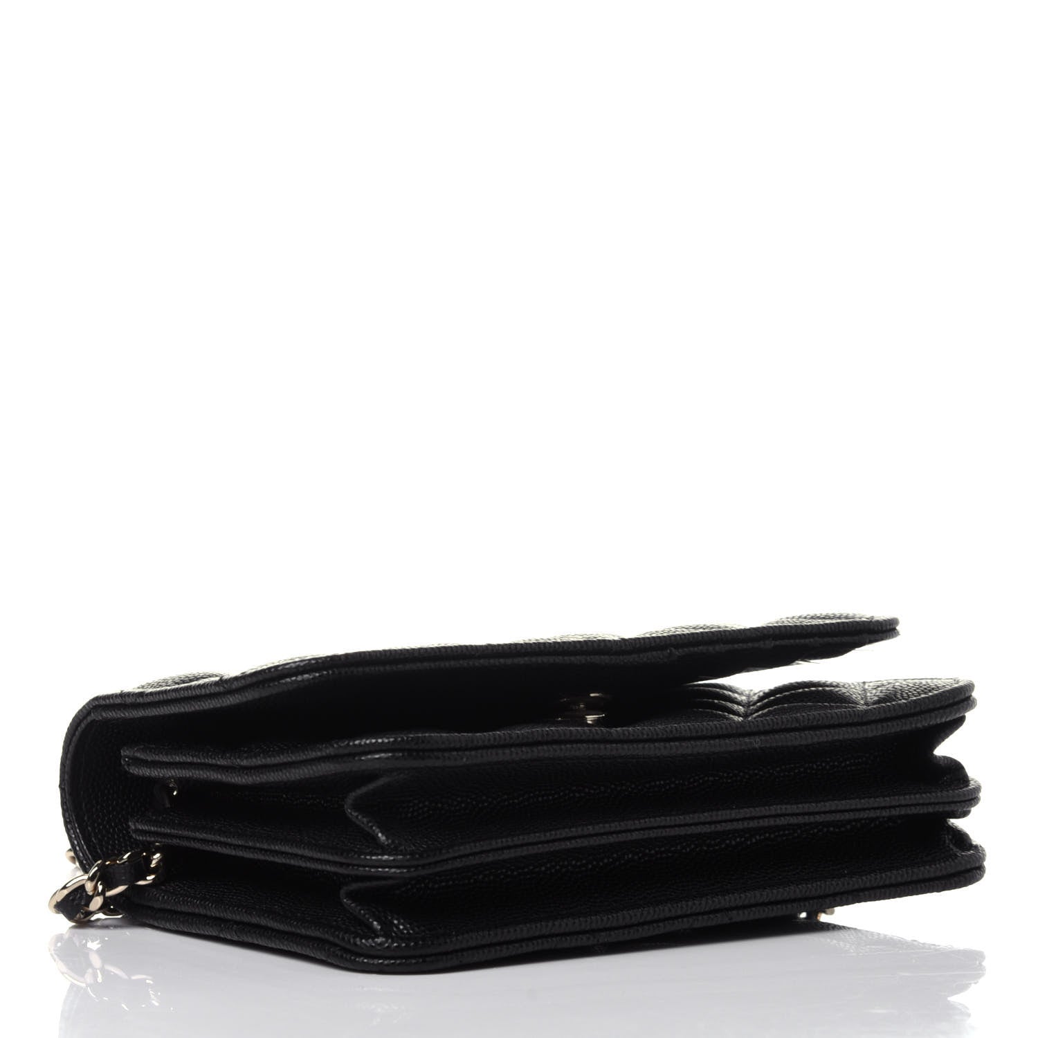 Chanel Caviar Quilted Mini Wallet On Chain WOC Black 4 of 11