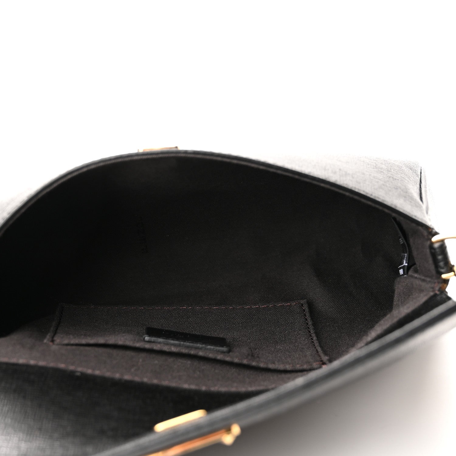 Fendi Vitello Elite Flap Crossbody Bag Black 5 of 9