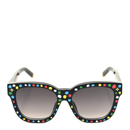 Louis Vuitton LV X YK Acetate Painted Dots Sunglasses Z1903E Black Multicolor 2 of 6