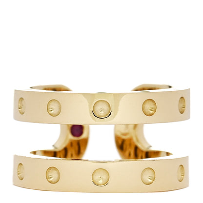 Roberto Coin 18K Yellow Gold Double Symphony Pois Moi Band Ring 47 4.25 3 of 5