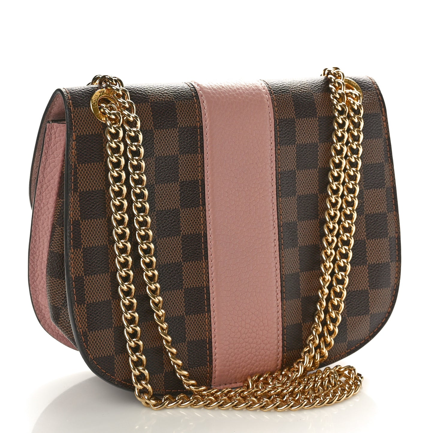 Damier Ebene Cuir Taurillon Wight Magnolia