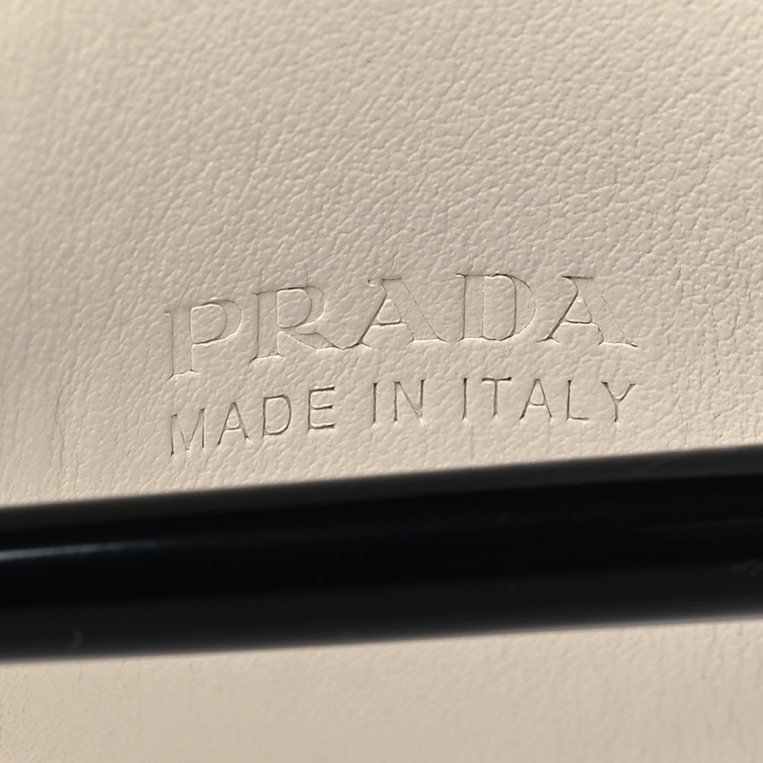 Prada City Calfskin Hair Clip White 3 of 3