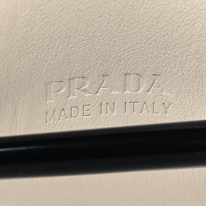 Prada City Calfskin Hair Clip White 3 of 3