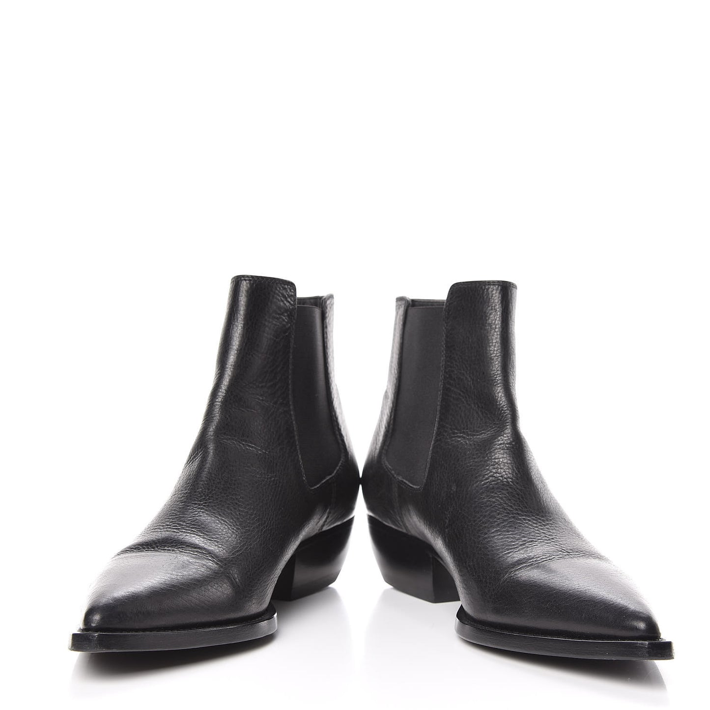 Calfskin Theo 40 Ankle Boots 44.5 Black