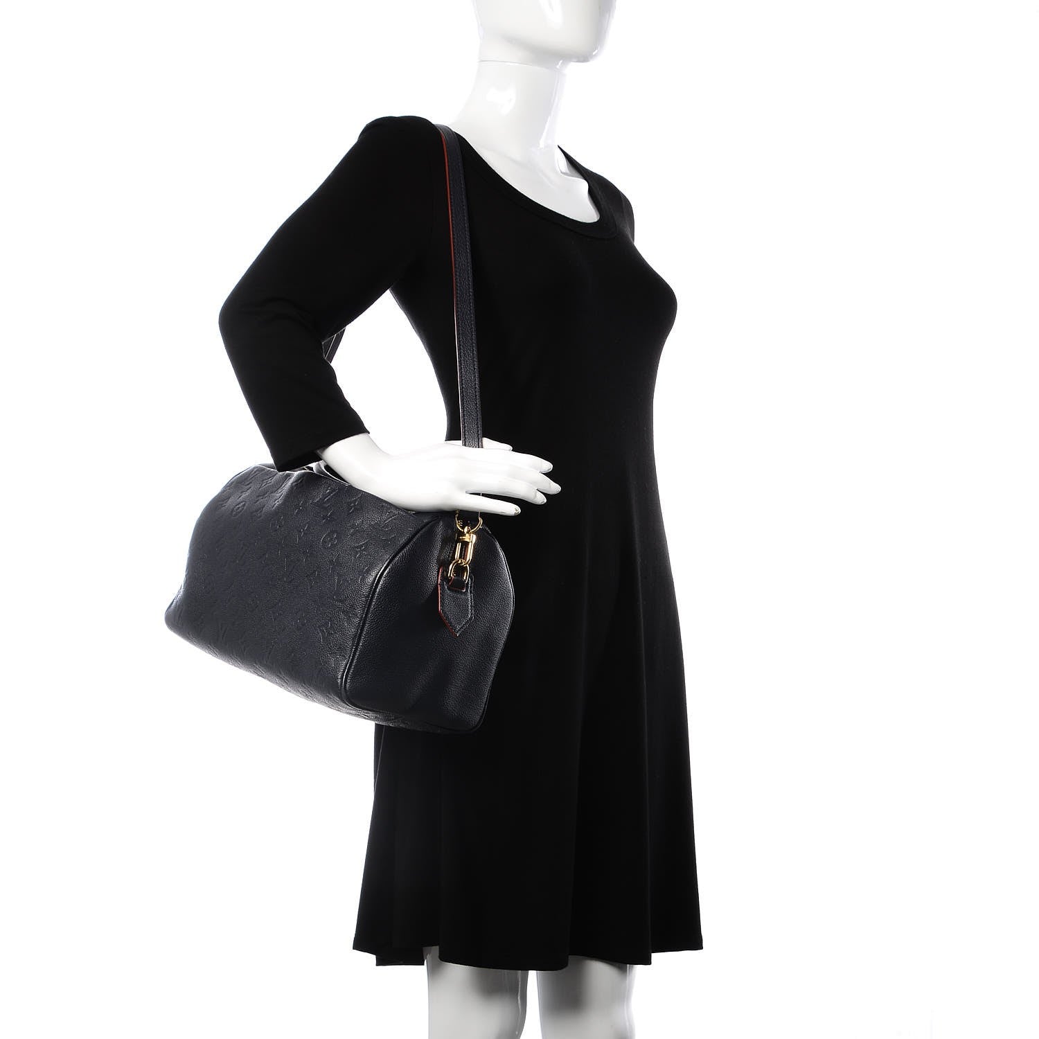 Louis Vuitton Empreinte Speedy Bandouliere 30 NM Marine Rouge 2 of 9