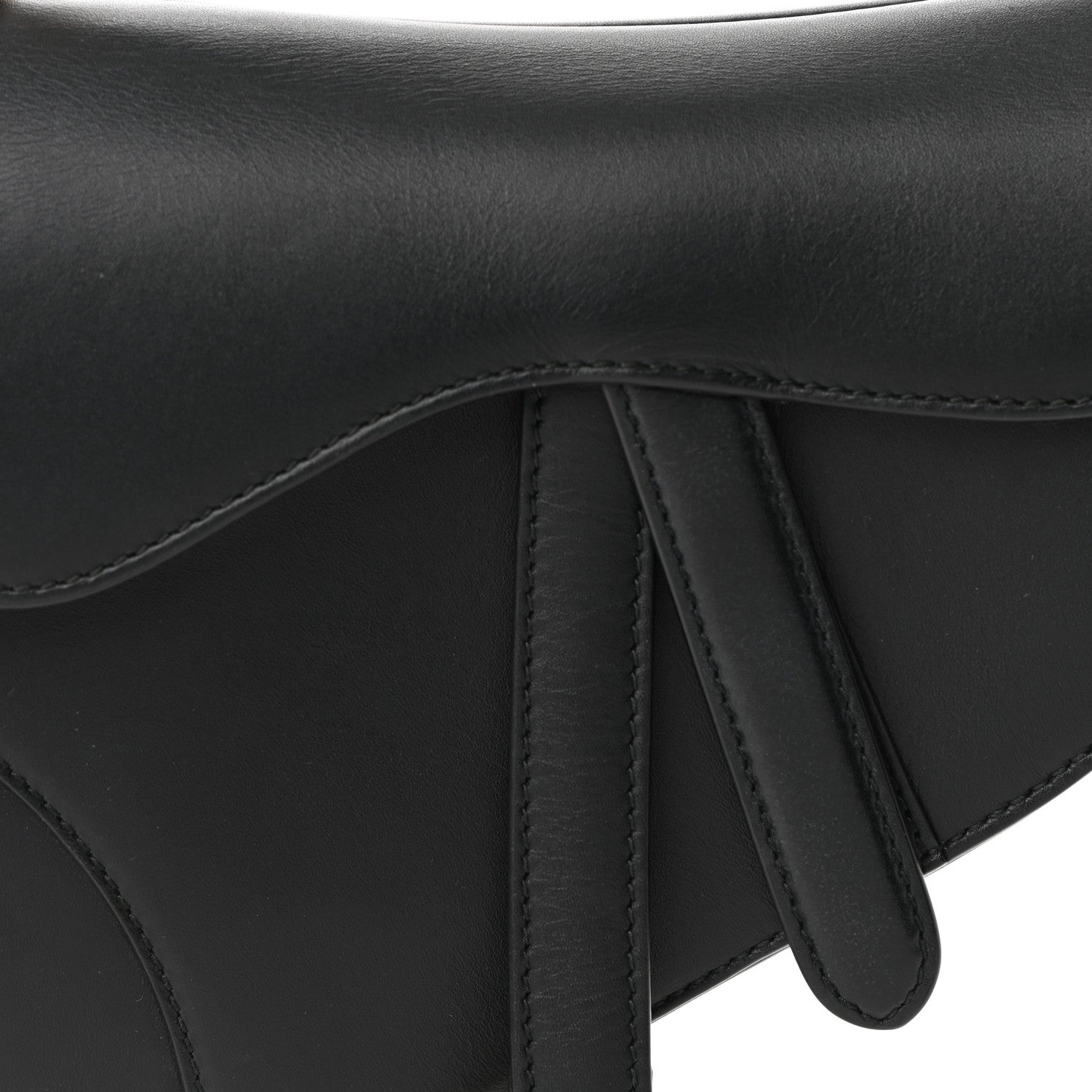 Christian Dior Calfskin Mini Saddle Bag Black 7 of 9