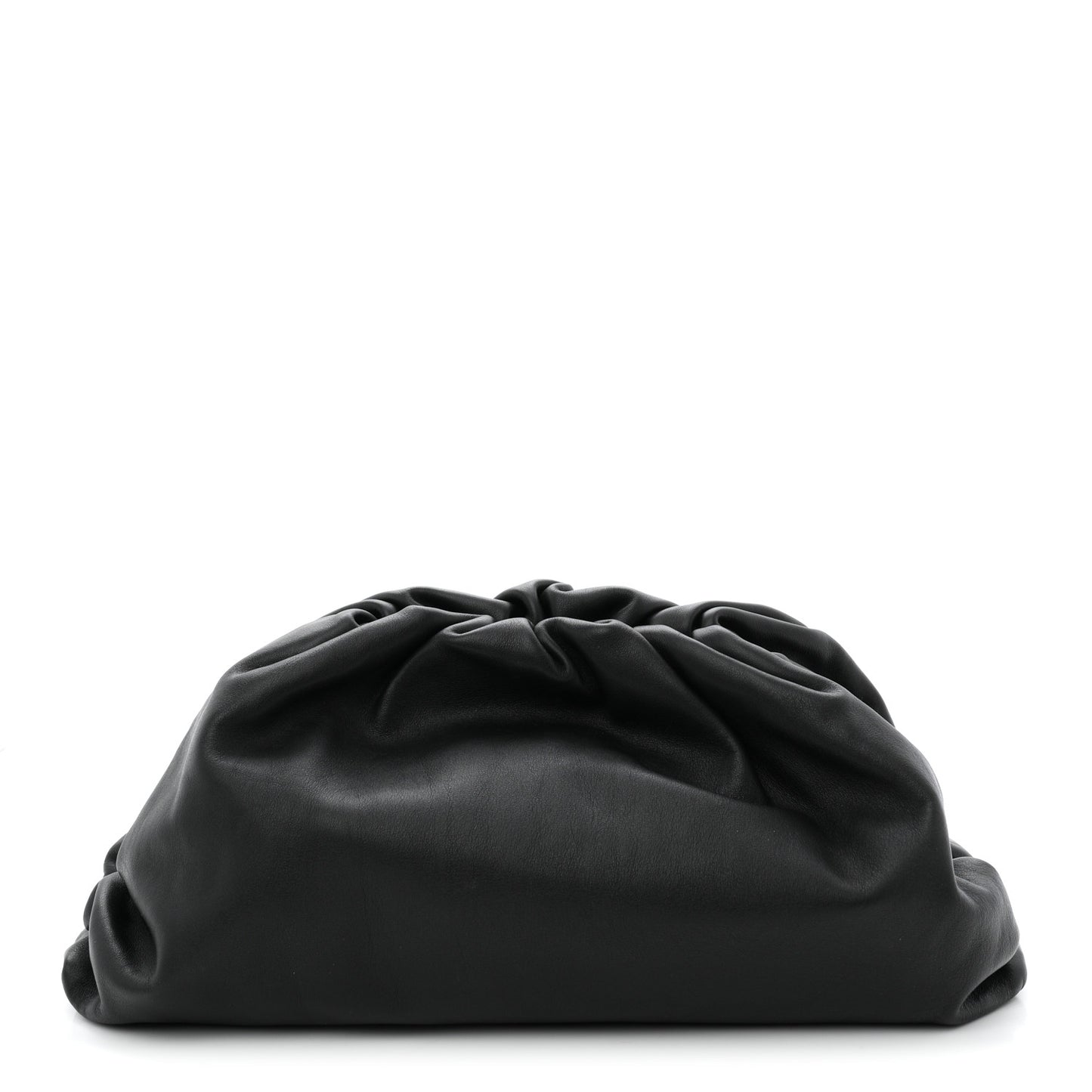 Smooth Butter Calf The Pouch Oversized Clutch Black