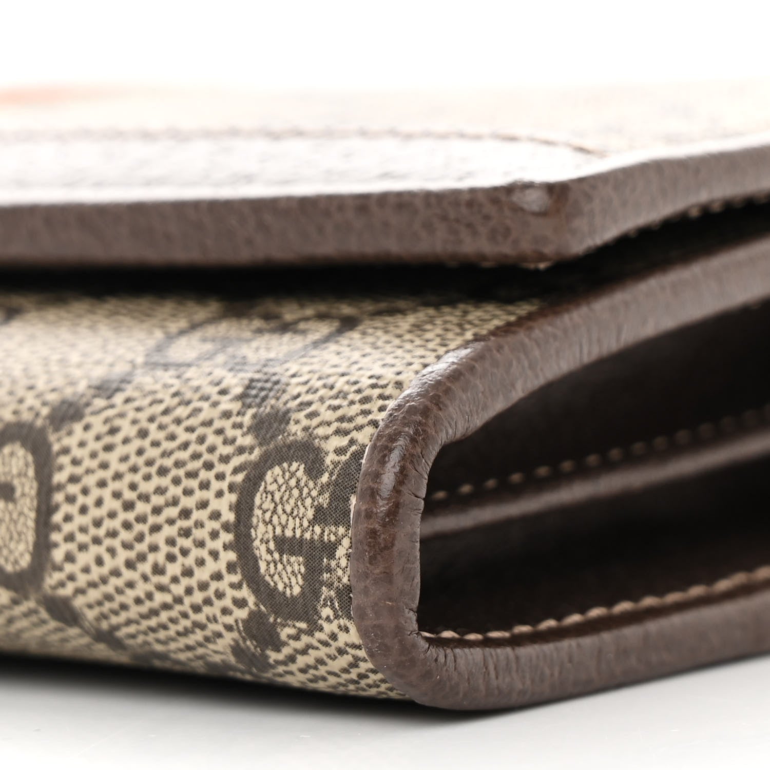 Gucci GG Supreme Monogram Web Ophidia Wallet On Chain Brown 11 of 11