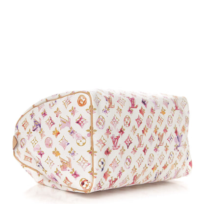 Louis Vuitton Watercolor Aquarelle Speedy 35 White 4 of 11