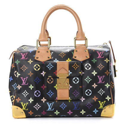 Louis Vuitton Monogram Multicolor Speedy 30 Black 1 of 15