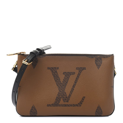 Louis Vuitton Reverse Monogram Giant Double Zip Pochette 1 of 10