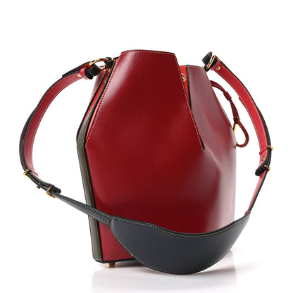 Alexander McQueen Calfskin The Bucket Bag Red Multicolor 4 of 10