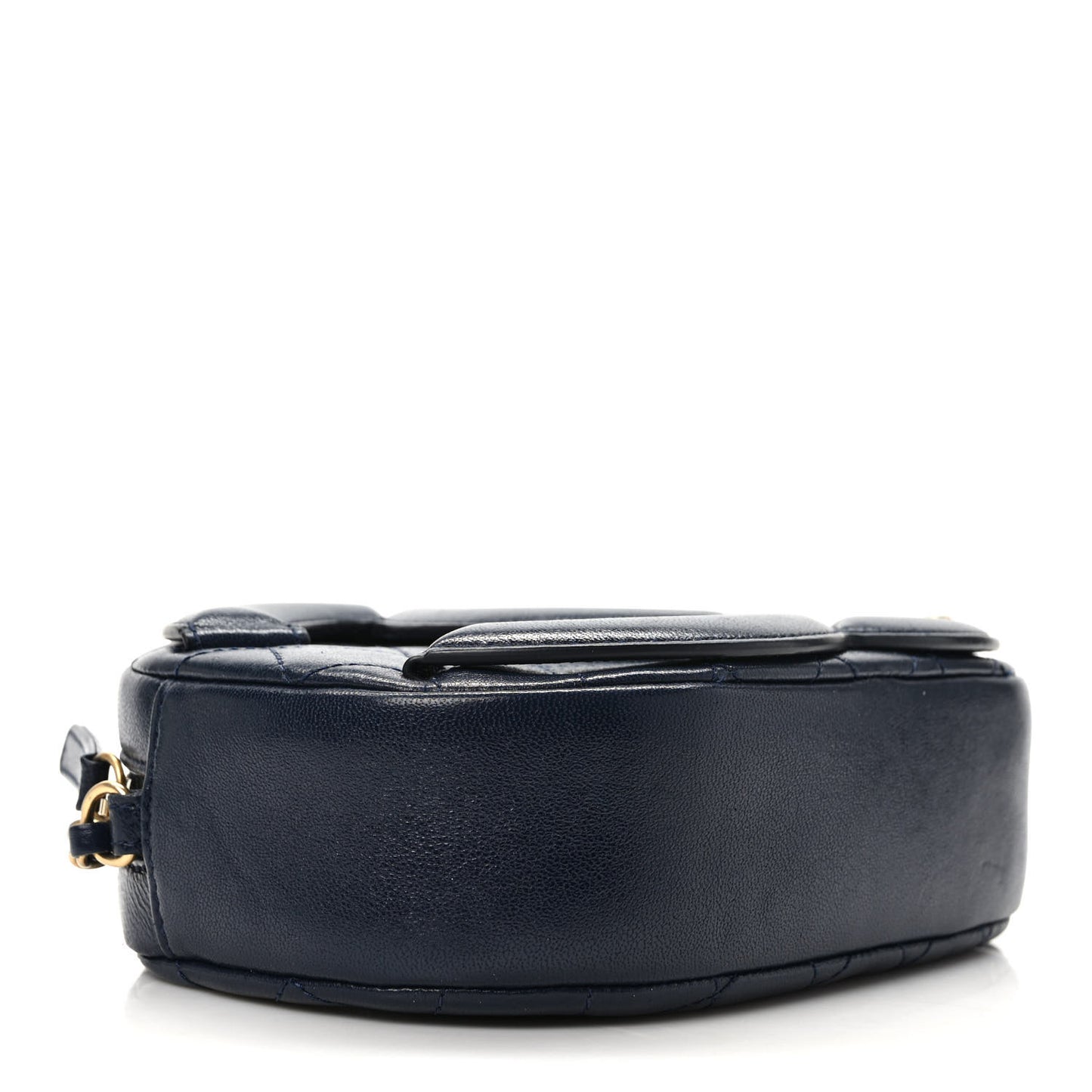 Lambskin Quilted Coco Midnight Camera Case Navy