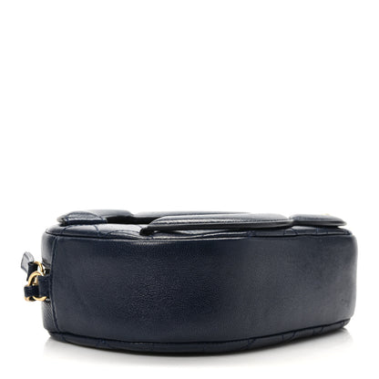 Chanel Lambskin Quilted Coco Midnight Camera Case Navy 4 of 9