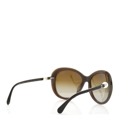 Chanel Acetate Butterfly Winter Pearl Sunglasses 5302-H-A Brown 4 of 7