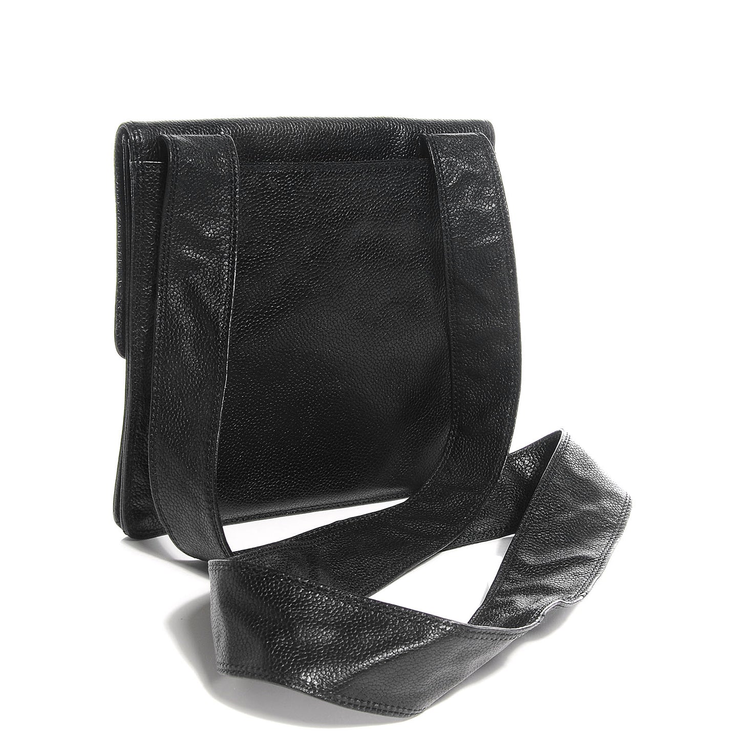 Caviar CC Messenger Bag Black