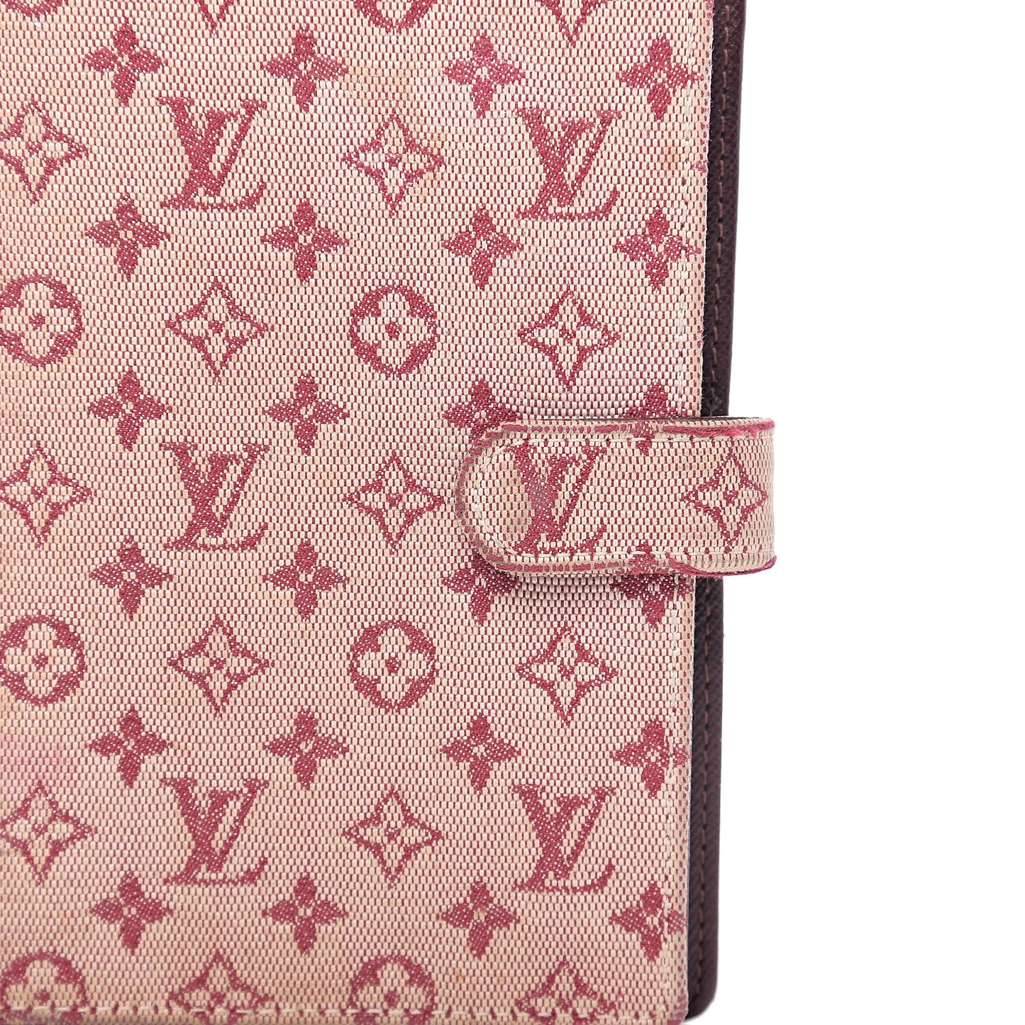 Mini Lin Small Ring Agenda Cover Cherry