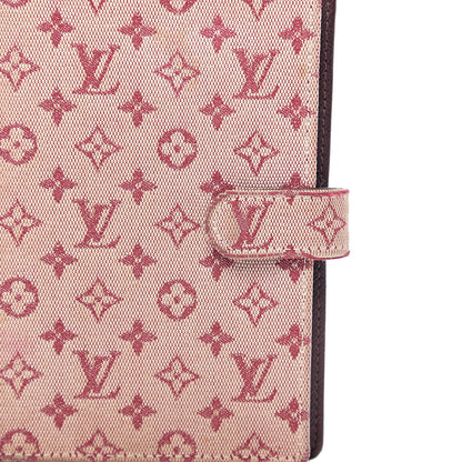 Louis Vuitton Mini Lin Small Ring Agenda Cover Cherry 7 of 9