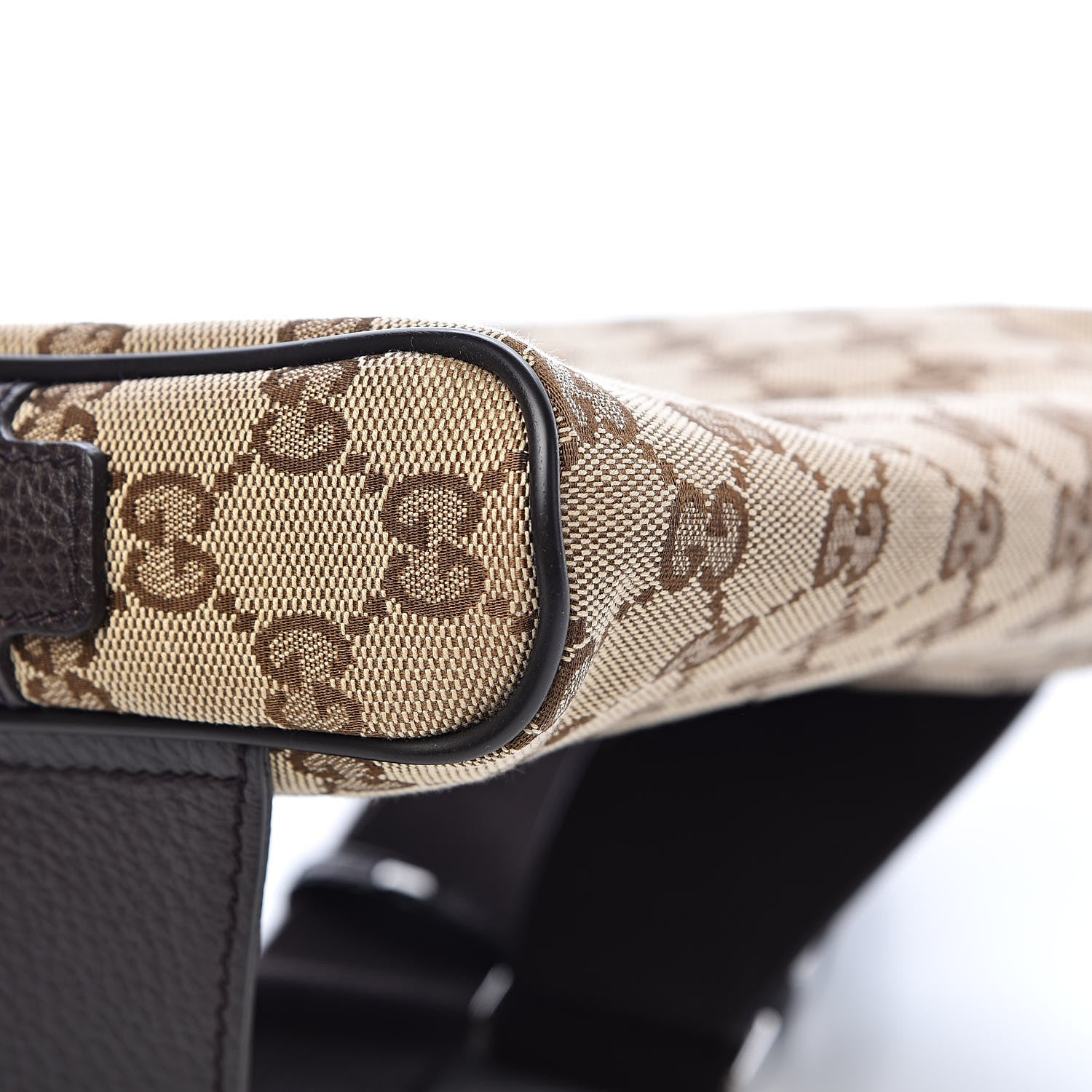 Gucci Monogram Belt Bag Dark Brown 8 of 10
