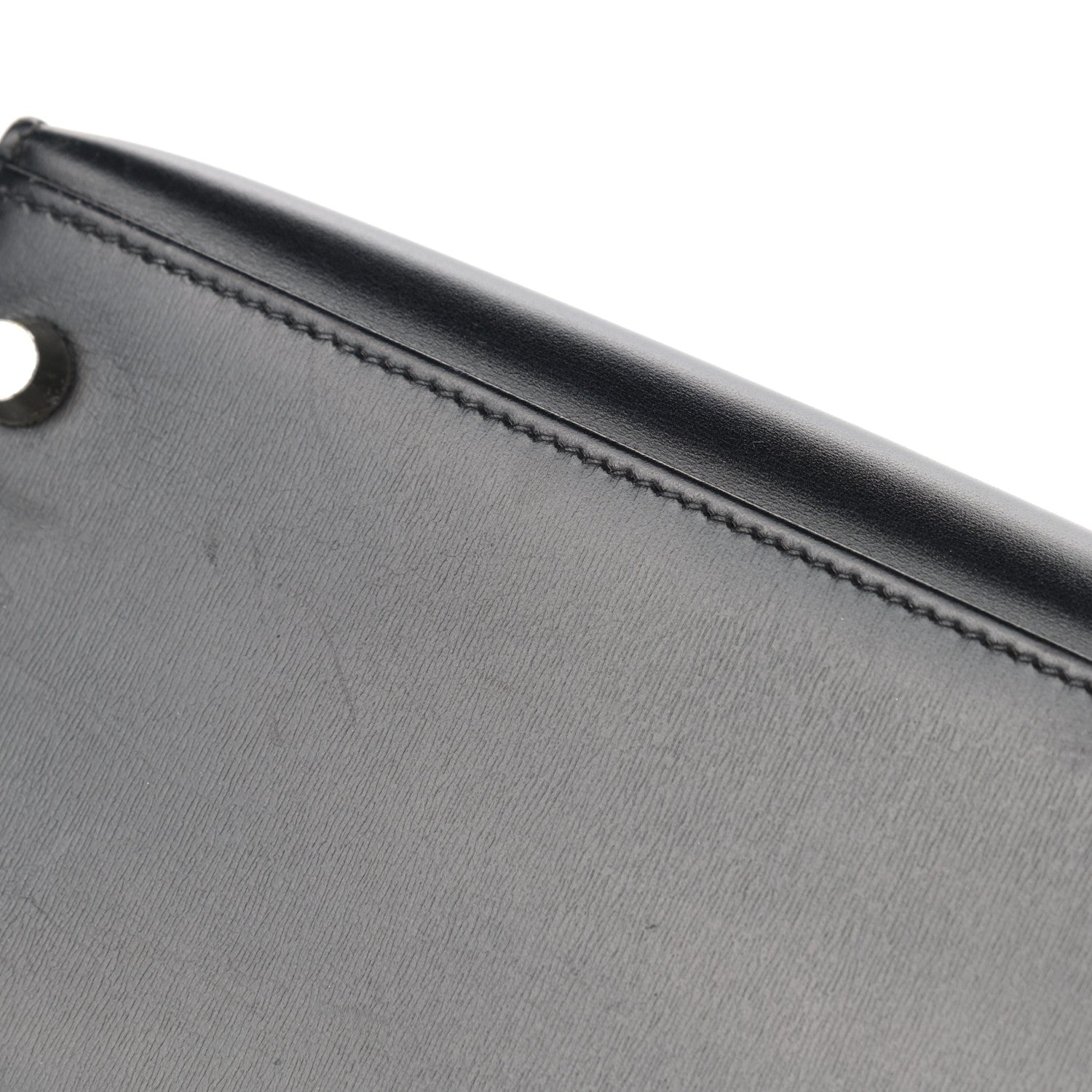 Hermes Box Kelly Sellier Guilloche 25 Black 12 of 13