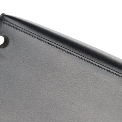 Hermes Box Kelly Sellier Guilloche 25 Black 12 of 13