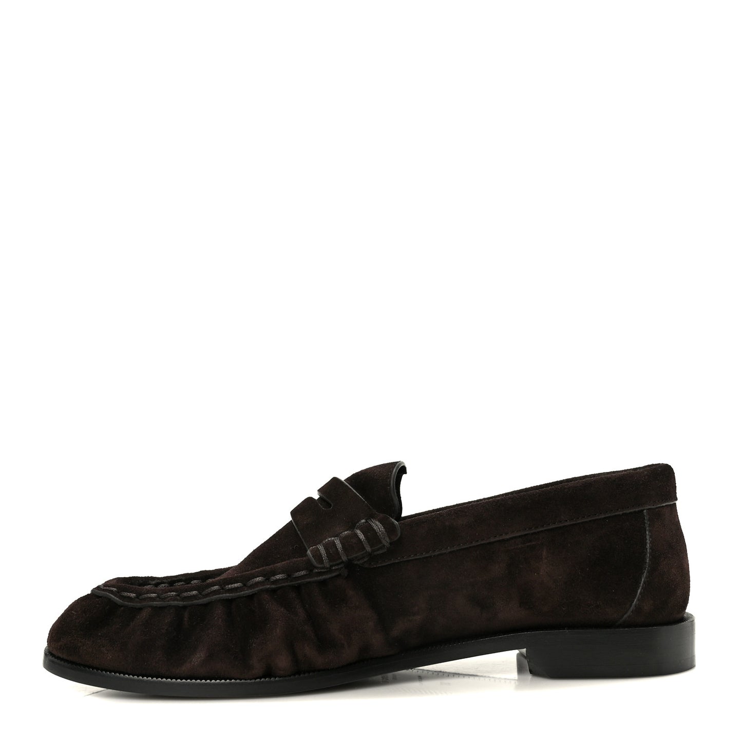 Suede Le Loafer 15 Penny Slippers 37 Dark Chocolate
