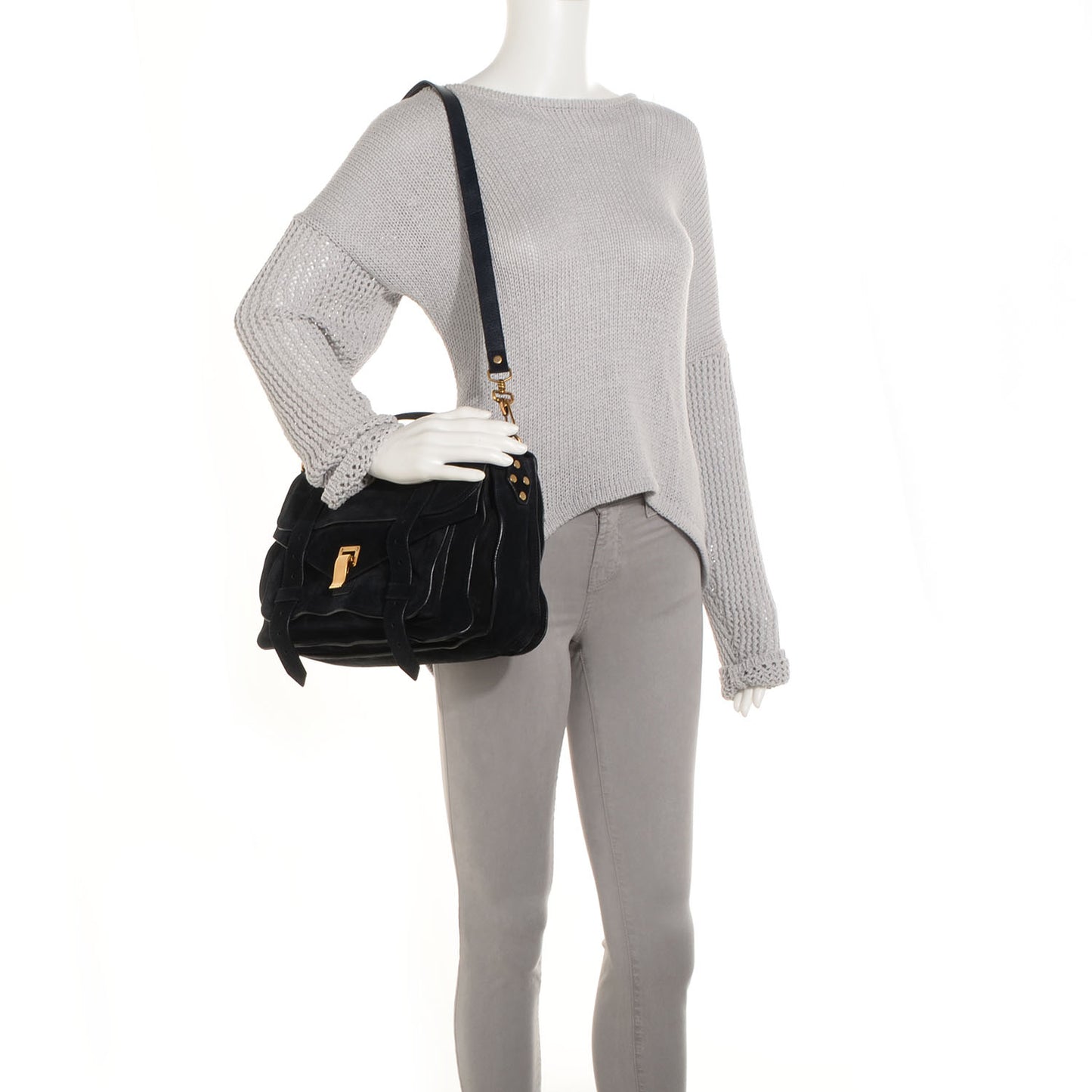Suede PS1 Medium Satchel Navy