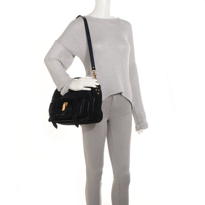 Proenza Schouler Suede PS1 Medium Satchel Navy 2 of 14