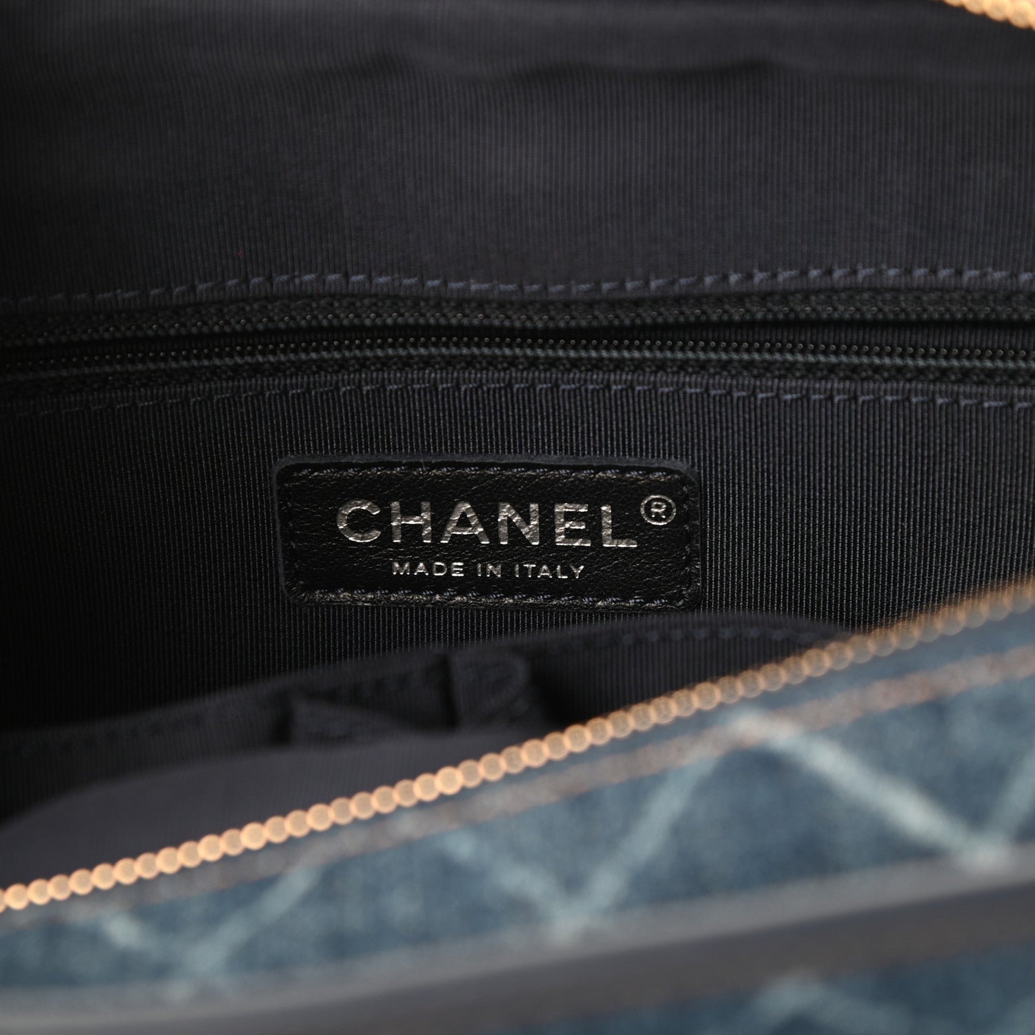 Chanel Denim Calfskin Medium Gabrielle Hobo Blue 6 of 10