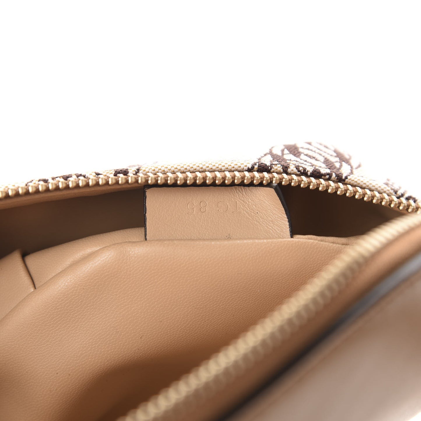 Calfskin Canvas Bond Belt Bag Beige