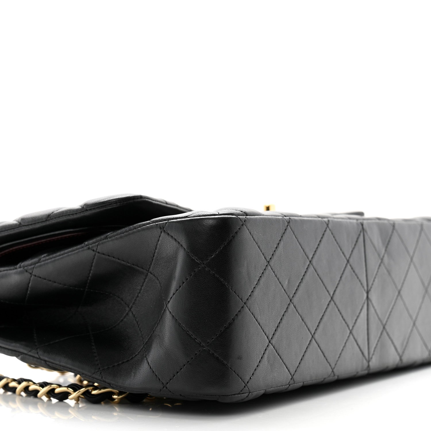 Chanel Lambskin Quilted Jumbo Double Flap Black 9 of 15